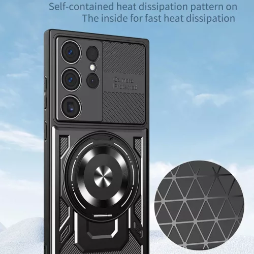 Samsung Galaxy S26 Ultra Kék Techsuit RuggedCam tok