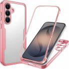 Samsung Galaxy S26 Pink Techsuit - ColorVerse 360 Series + kijelzővédő tok