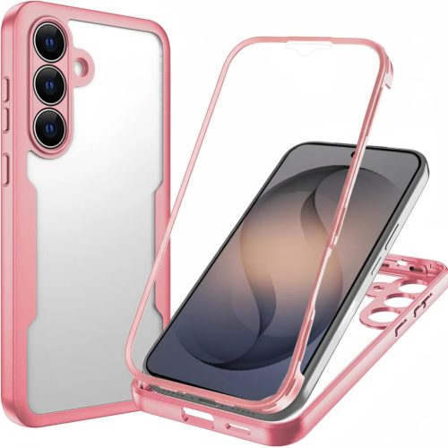 Samsung Galaxy S26 Pink Techsuit - ColorVerse 360 Series + kijelzővédő tok