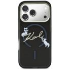 iPhone 17 Pro Max Karl Lagerfeld IML Choupettes Karl Script Logo MagSafe tok fekete