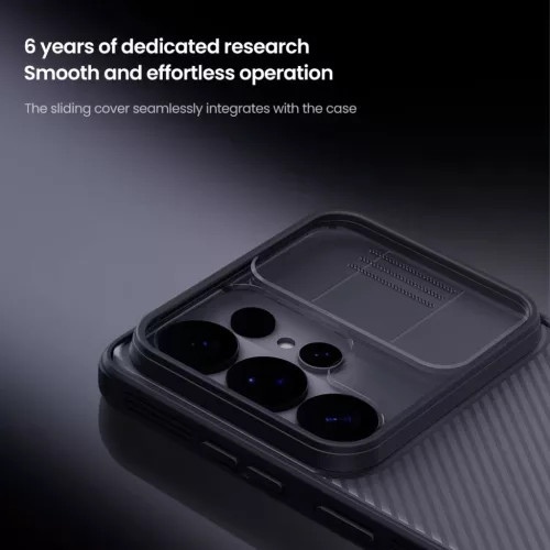 Samsung Galaxy S26 Ultra Átlátszó Fekete Nillkin CamShield PRO kemény tok