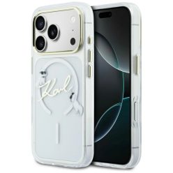   iPhone 17 Pro Max Karl Lagerfeld IML Choupettes Karl   Script Logo MagSafe tok átlátszó