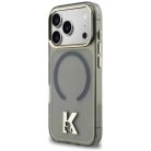 iPhone 17 Pro Max Karl Lagerfeld IML K Head Logo MagSafe fekete tok