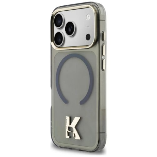 iPhone 17 Pro Max Karl Lagerfeld IML K Head Logo MagSafe fekete tok