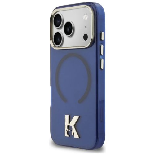 iPhone 17 Pro Max Karl Lagerfeld IML K Head Logo MagSafe tok kék