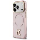 iPhone 17 Pro Max Karl Lagerfeld IML K Head Logo MagSafe tok rózsaszín