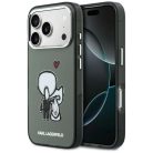 iPhone 17 Pro Max Karl Lagerfeld Karl & Choupette hátsó MagSafe fekete tok