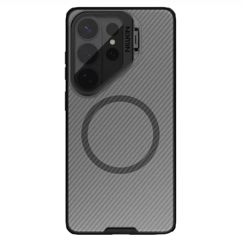 Samsung Galaxy S26 Ultra Átlátszó Fekete Nillkin CamShield Prop Magnetic (Átlátszó Lencsével) tok