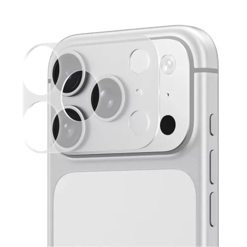 iPhone 17 Pro Átlátszó matt üvegfólia AmazingThing lencsevédő modul az kamera szigethez