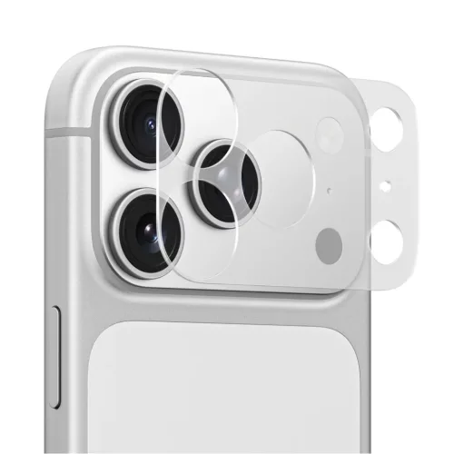 iPhone 17 Pro Átlátszó matt üvegfólia AmazingThing lencsevédő modul az kamera szigethez
