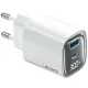 USAMS CC229 30W GaNUSB-C/USB-A Gyors Töltő XC Sorozat Fehér
