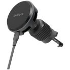 ENERGEA Magarctic Drive 25W Qi2 autós tartó légbeömlőre/műszerfalra/szélvédőre 45W autós töltővel szürke