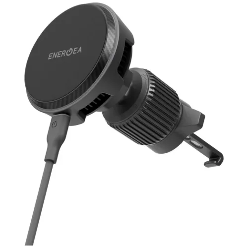 ENERGEA Magarctic Drive 25W Qi2 autós tartó légbeömlőre/műszerfalra/szélvédőre 45W autós töltővel szürke