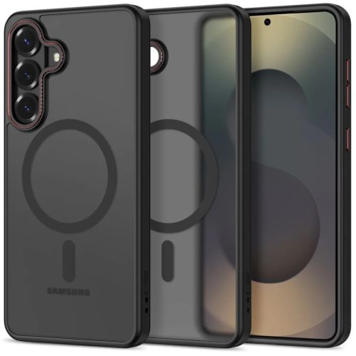 Samsung Galaxy S26 Tech-protect Magcam Magsafe tok Mat fekete/piros