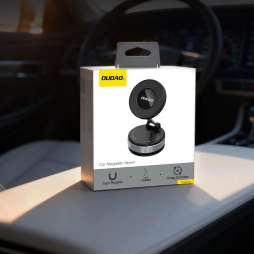 Dudao F24PRO MagSafe Kompatibilis Autós Telefon Tartó Műszerfalra vagy Szélvédőre - Fekete