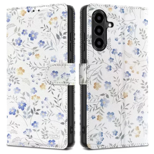 Samsung Galaxy A57 5G Kerti Virágok Tech-protect Wallet tok