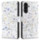 Samsung Galaxy A57 5G Kerti Virágok Tech-protect Wallet tok