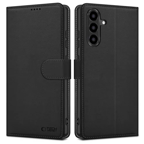 Samsung Galaxy A57 Fekete Tech-protect Wallet tok