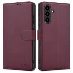 Samsung Galaxy A57 Bordó Tech-protect Wallet tok
