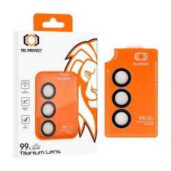   Samsung Galaxy S26 Plus fekete Edzett üveg Tel Protect Titanium Lens 99% AR kamerára (3 db lencse) üvegfólia
