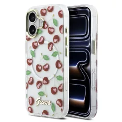 iPhone 17 MagSafe Guess IML Glitter Cherry tok