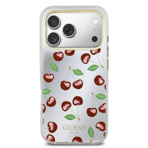 iPhone 17 Pro Guess TPU Glitter Cherry MagSafe tok