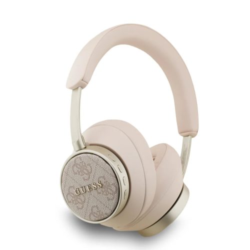 Guess 4G Classic Logo ENC Rózsaszín PU Bőr Vezeték nélküli Fejhallgató