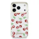 iPhone 17 Pro Cseresznye Guess IML Glitter MagSafe tok