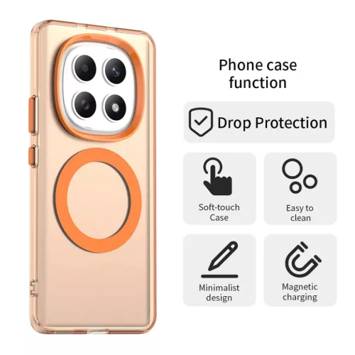 Xiaomi Redmi Note 15 5G / Poco M8 5G Narancs Techsuit CandyCase MagSafe tok