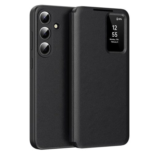 Samsung Galaxy S26 Fekete Techsuit SmartView Sorozat tok