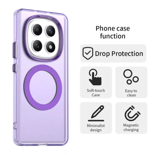 Xiaomi Redmi Note 15 5G / Poco M8 5G Lila Techsuit CandyCase MagSafe tok