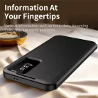 Samsung Galaxy S26 Ultra Fekete Techsuit - SmartView Series fliptok