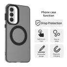 Samsung Galaxy A57 5G Fekete Techsuit CandyCase MagSafe tok