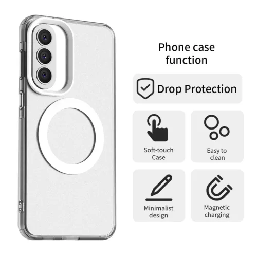 Samsung Galaxy A57 5G fehér Techsuit CandyCase MagSafe tok