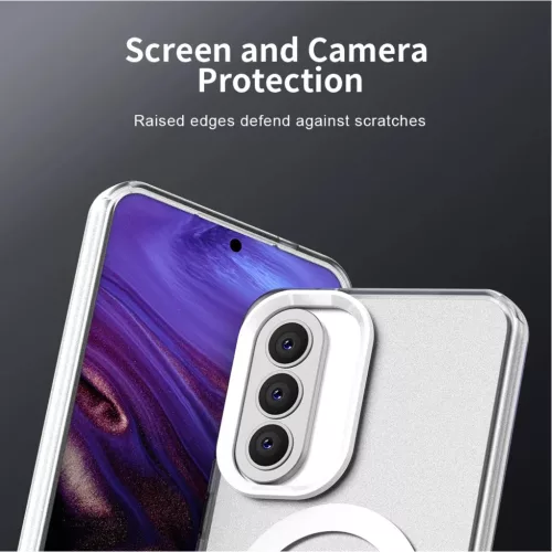 Samsung Galaxy A57 5G fehér Techsuit CandyCase MagSafe tok