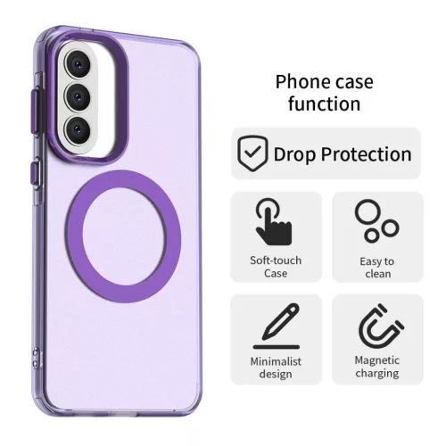 Samsung Galaxy A57 5G Lila Techsuit CandyCase MagSafe tok