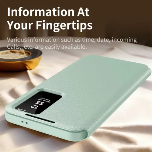 Samsung Galaxy S26 Ultra Zöld Techsuit SmartView Sorozat tok