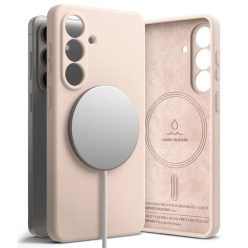   Samsung Galaxy S26 Ringke Silicone Mágneses Magsafe tok Rózsaszín Homok