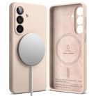 Samsung Galaxy S26 Ringke Silicone Mágneses Magsafe tok Rózsaszín Homok