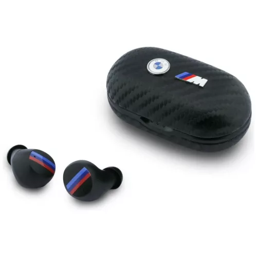 BMW Carbon Metal Logo ENC fekete Bluetooth TWS fülhallgató