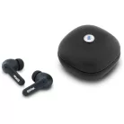 BMW Bluetooth TWS bőr fülhallgató Metal Logo ENC fekete