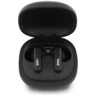 BMW Bluetooth TWS bőr fülhallgató Metal Logo ENC fekete