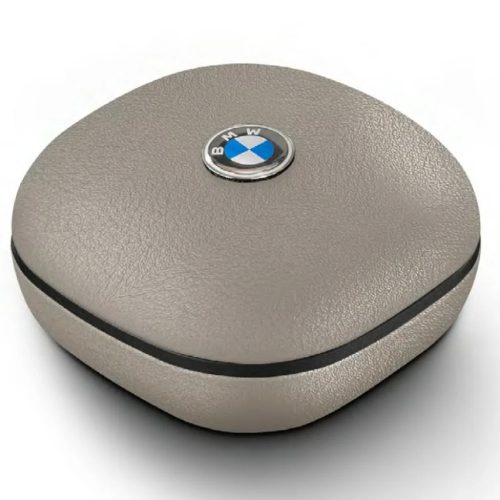 Taupe Bluetooth TWS fülhallgató BMW bőr fém logó ENC