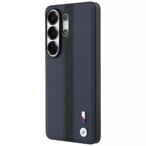 Samsung Galaxy S26 Ultra BMW perforált csíkos logó MagSafe tok sötétkék