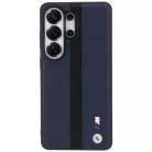 Samsung Galaxy S26 Ultra BMW perforált csíkos logó MagSafe tok sötétkék