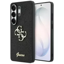   Samsung Galaxy S26 Ultra tok Guess Fix Glitter Big 4G Metal Logo fekete tok