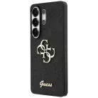 Samsung Galaxy S26 Ultra tok Guess Fix Glitter Big 4G Metal Logo fekete tok