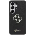 Samsung Galaxy S26 Ultra tok Guess Fix Glitter Big 4G Metal Logo fekete tok