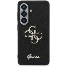 Samsung Galaxy S26 tok Guess Fixed Glitter Big 4G Metal Logo fekete tok