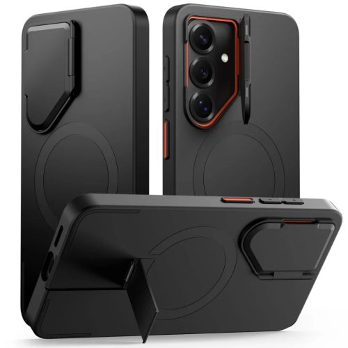 Samsung Galaxy S26 Tech-protect Kevlar Aura Magsafe tok Czarno-Pomarańczowy